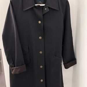 Brooks Brothers Black Trench Coat